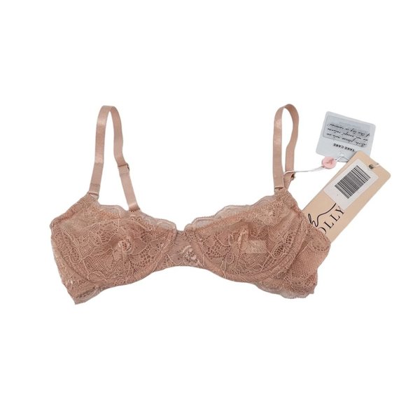 Oh Polly Other - Oh Polly Peach Bra Size 30A NEW NWT Lace Adjustable Batch B 2920